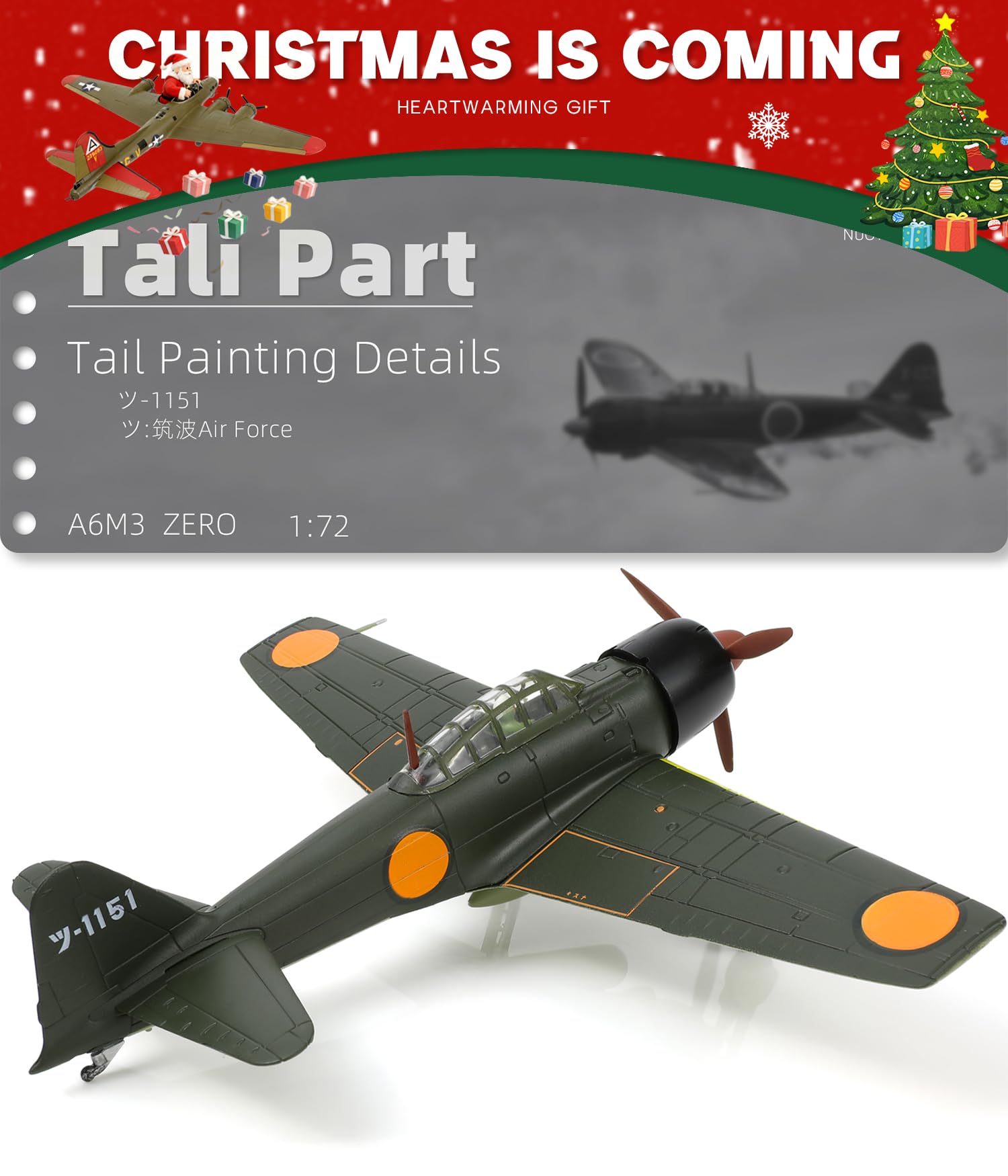 Amazon.com: NUOTIE 1/72 A6M Zero Diecast Metal Aircraft Model Kit
